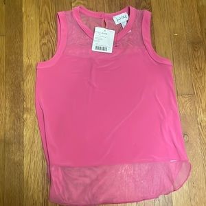 Joseph Ribkoff Top Women sz 10 Hot Pink Barbie style great quality comfortable